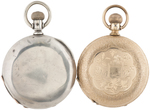 ILLINOIS WATCH CO. HUNTING CASE POCKET WATCH PAIR.