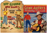 ROY ROGER & DALE EVANS/GENE AUTRY PAPER DOLL BOOK PAIR.