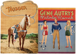 ROY ROGER & DALE EVANS/GENE AUTRY PAPER DOLL BOOK PAIR.