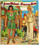 PRINCE VALIANT  PAPER DOLL & COLORING BOOK PAIR.