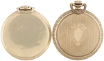 LANGENDORF & HAMILTON OPEN FACE POCKET WATCH PAIR.