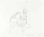 "HERCULES" HADES ORIGINAL ANIMATION CEL/PRODUCTION DRAWING SIGNED BY VOICE ACTOR JAMES WOODS.