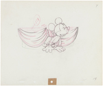 MICKEY MOUSE "SOCIETY DOG SHOW" ORIGINAL PRODUCTION DRAWING.