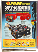 POST RAISIN BRAN CEREAL BOX WITH "SPY-MASTER COMMAND BELT" PREMIUM OFFER.