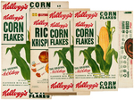 KELLOGG'S CEREAL BOX FLAT LOT CUT-OUT MASKS.