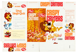 POST "ALPHA-BITS/CRISPY CRITTERS" CEREAL BOX FLAT PAIR.