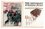 “THE SATURDAY EVENING POST/COSMOPOLITAN” MAGAZINE LOT WITH HARRISON FISHER COVERS.