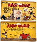 "SUNSHINE ANDY GUMP BISCUITS" BOX PANEL LOT.