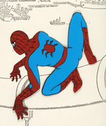 "SPIDER-MAN" 1967 CARTOON ANIMATION CEL.