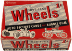 WORLD ON WHEELS TOPPS ONE CENT GUM CARD DISPLAY BOX.