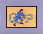 "SPIDER-MAN" 1967 CARTOON ANIMATION CEL FEATURING DOCTOR OCTOPUS.