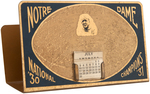 NOTRE DAME MATCH PACK HOLDER & 1930-1931 VARIETY LETTER HOLDER PAIR.