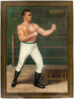 BOXING LEGEND JOHN L. SULLIVAN HOHENADEL BEER ADVERTISING SIGN.