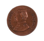 "GENERAL G.B. McCLELLAN" 1864 CAMPAIGN TOKEN.