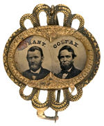 “GRANT/COLFAX” 1868 UNIFACE JUGATE HAKE #3048.