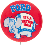 GROUP OF FOUR CARTER AND FORD BUTTONS FROM 1976 CAMPAIGN.