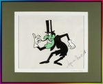 SNIDELY WHIPLASH ANIMATION CEL SIGNED BY VOICE ACTOR.