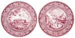 NYWF 1939 WASHINGTON INAUGURATION/WEDGWOOD CHINA PLATES.