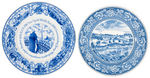 NYWF 1939 WASHINGTON INAUGURATION/WEDGWOOD CHINA PLATES.