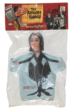 "THE ADDAMS FAMILY - MORTICIA" BAGGED HAND PUPPET.