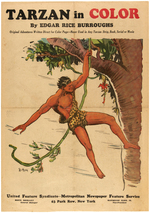 "TARZAN" SUNDAY COMICS NEWSPAPER PROMOTIONAL ADVERTISEMENT.