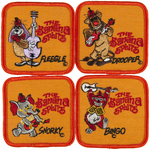 "THE BANANA SPLITS" EMBROIDERED PATCH SET.