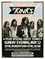 THE KINKS CONCERT POSTER.