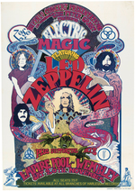 LED ZEPPELIN "ELECTRIC MAGIC" ARTIST-SIGNED CONCERT POSTER.