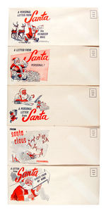 SANTA CLAUS/STANDARD OIL CHRISTMAS LETTERS WITH ENVELOPES.