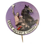 "GENE AUTRY & CHAMP” PURPLE BKG. VARIETY.