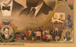 OUTSTANDING "HEROES OF THE COLORED RACE" FREDERICK DOUGLASS CHROMOLITHOGRAPH POSTER.