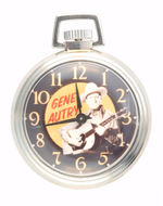 "GENE AUTRY” POCKET WATCH C. 1970s AND UNAUTHORIZED.