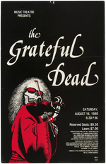 GRATEFUL DEAD MISSISSIPPI RIVER FESTIVAL CONCERT POSTER.