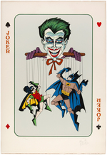 BOB KANE SIGNED & NUMBERED LITHOGRAPH FEATURING BATMAN, ROBIN & THE JOKER.