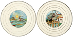 MICKEY MOUSE & FRIENDS CIRCUS-THEMED FRENCH CHINA DESSERT PLATE LOT.