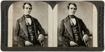 LINCOLN, GRANT, GREELEY GROUP OF NINE STEREOVIEWS & A GLASS SLIDE.