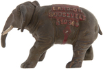 "LAND-ON ROOSEVELT 1936" ALF LANDON CAST IRON FIGURAL ELEPHANT.