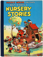 "MICKEY MOUSE PRESENTS WALT DISNEY'S NURSERY STORIES" HARDCOVER.