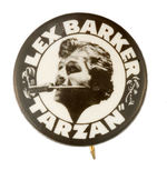 “LEX BARKER TARZAN” REAL PHOTO BUTTON.