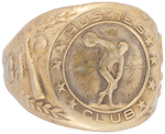 LOU GERHIG ENDORSED HUSKIES CEREAL CLUB PREMIUM RING 18K GOLD PLATED.