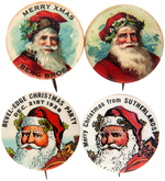 SANTA MATCHING BUTTON PAIRS FROM THE 1920s.