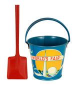 1939 NYWF PAIL WITH SHOVEL.