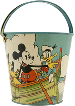 MICKEY & MINNIE MOUSE WITH DONALD DUCK & PLUTO SAND PAIL.