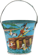 DONALD DUCK, DUCK FAMILY & FRIENDS SMALL MEXICAN SAND PAIL.