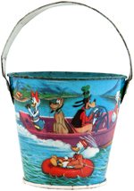 DONALD DUCK, DUCK FAMILY & FRIENDS SMALL MEXICAN SAND PAIL.