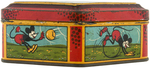 MICKEY MOUSE FRENCH TIN CONTAINER.