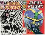 ALPHA FLIGHT ISSUES #1-76, ANNUALS #1-2 RUN.