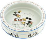 MICKEY & MINNIE MOUSE PARAGON CHINA "BABY'S PLATE."