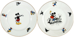 MICKEY MOUSE & FRIENDS BAVARIAN CHINA PLATE LOT.