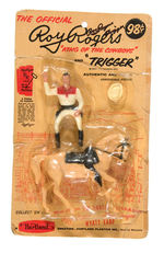 "THE OFFICIAL ROY ROGERS AND TRIGGER" HARTLAND FIGURE IN AUTOGRAPHED ORIGINAL PACKAGING.